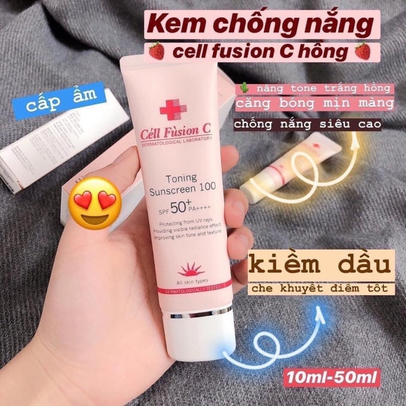 Set kem chống nắng cell fushion mua 1 tặng 1