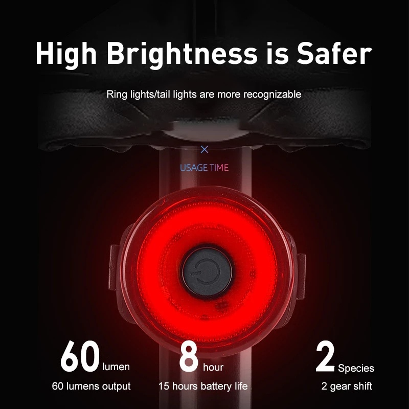Đèn Led MOSOWORLD gắn đuôi xe đạp leo núi nhiều chế độ sáng tạo nổi bật