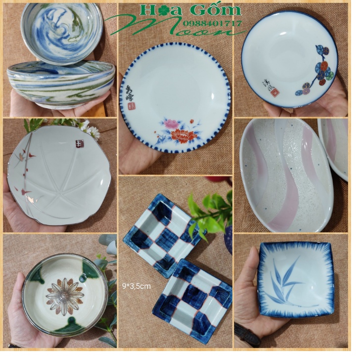 Đĩa Gốm Sứ Nhật Size Nhỏ - Nhiều Mẫu