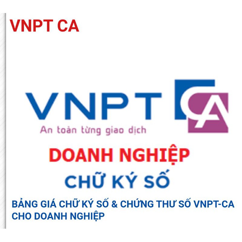 Chữ ký số VNPT CA