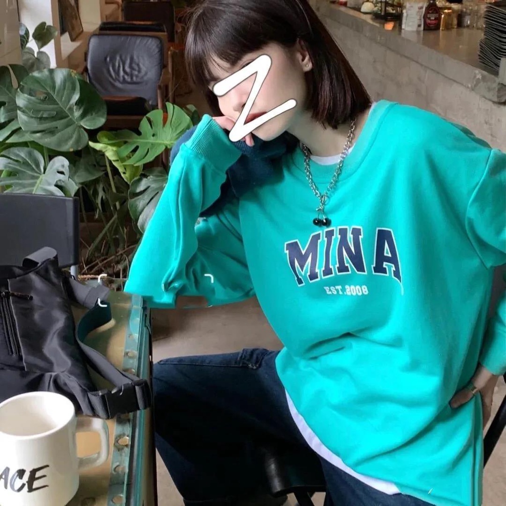 NRVP Áo Thun Nữ Dài Tay Cổ Tròn Thời Trang Hàn