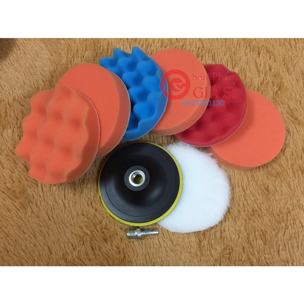 Combo 9 món phớt đánh bóng đường kính 10cm ( 4inch) - màu ngẫu nhiên ❤️freeship❤️