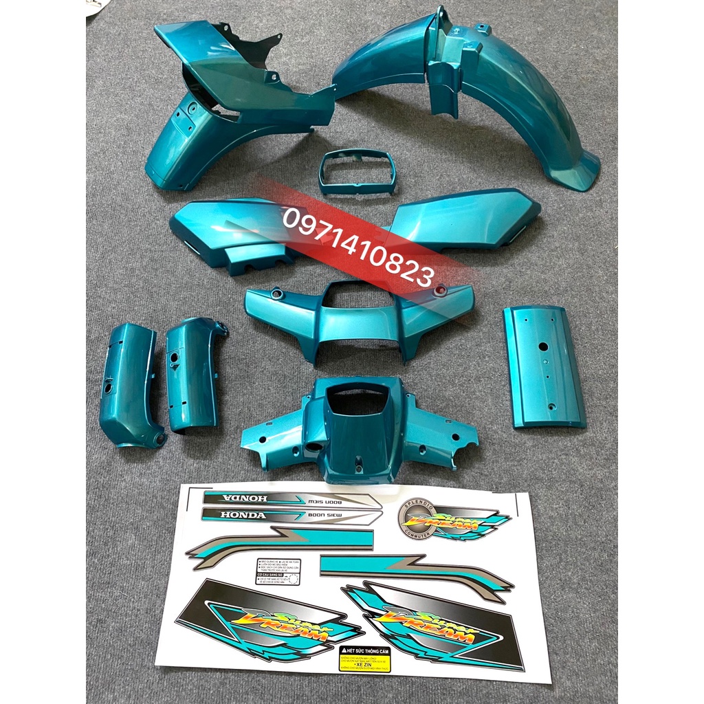 Dàn áo - Bộ vỏ nhựa Dream ABS cao cấp, lắp cho các xe Honda Dream II Thái Việt, TQ )