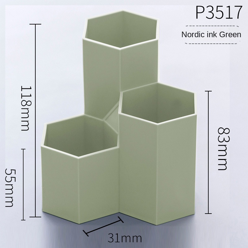 Giá Đỡ Bút Để Bàn Ba Ngăn Đa Năng Phong Cách Bắc Âu
