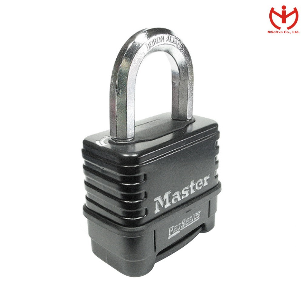 [Hỏa tốc HCM] Khóa số Master Lock 1178 EURD Thân kẽm rộng 57mm Màu đen - Dòng Proseries - MSOFT