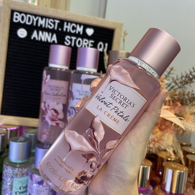 Velvet Petals La Creme xịt toàn thân Victoria Secret