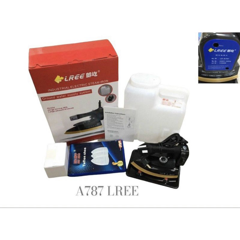 Bàn Là Hơi Công Nghiệp Củ Bơm Tự Động LREE - A787 ( Tặng Tất Là Chống Bóng Vải)