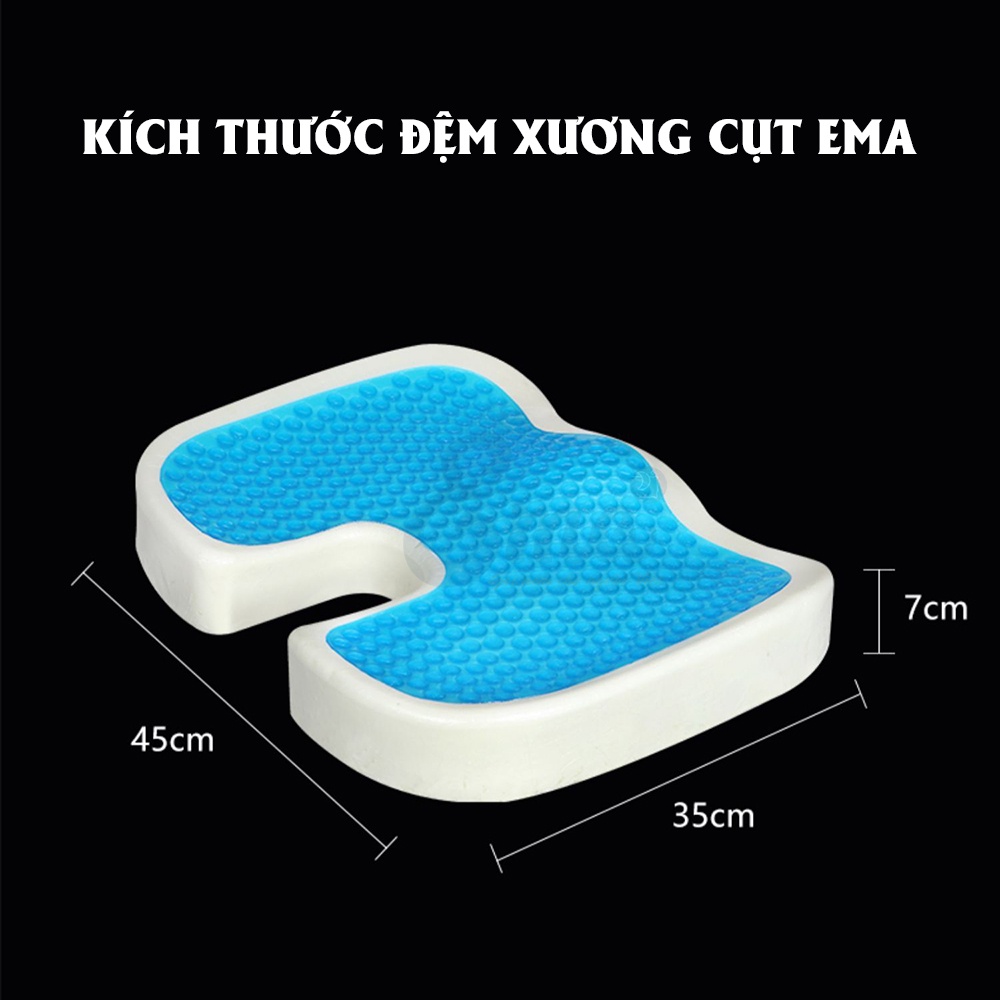 Bộ gối tựa lưng không gel & đệm chống đau xương cụt SP01 EMA