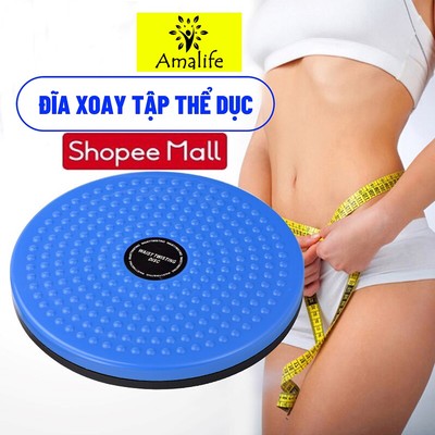 Đĩa Xoay Eo Tập Cơ Bụng, Bàn Xoay Eo Có Hạt Massage Bàn Chân Xoay 360 Độ Cải Thiện Tuần Hoàn Máu Chính Hãng Amalife