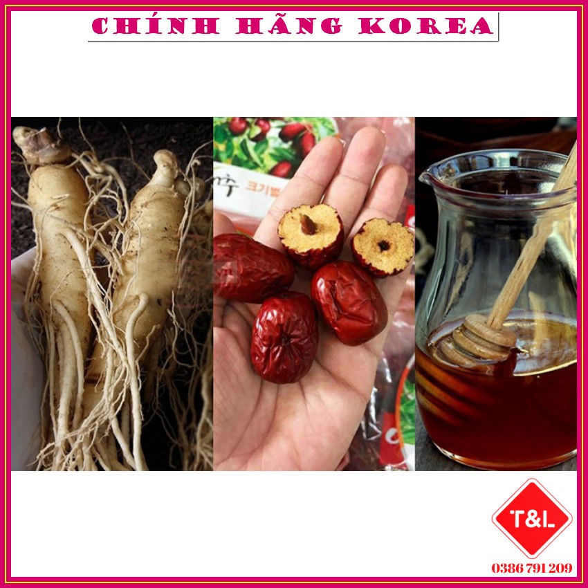 Nước hồng sâm táo đỏ hàn quốc JuJube Drink chính hãng, hộp 30 gói