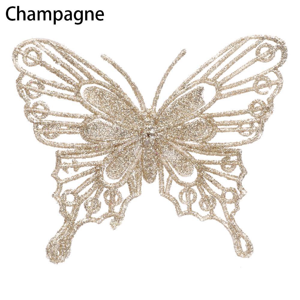 ESPO Bươm Bướm Nhựa Lấp Lánh Trang Trí Cây Thông Giáng Sinh Năm Mới