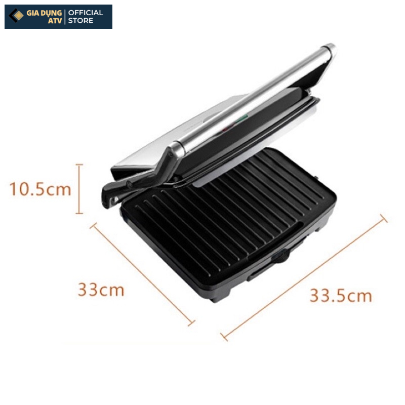 Máy kẹp bánh mì , máy nướng bánh mì , máy nướng bánh sandwith SOKANY KJ-202 2000W bảo hành 6 tháng