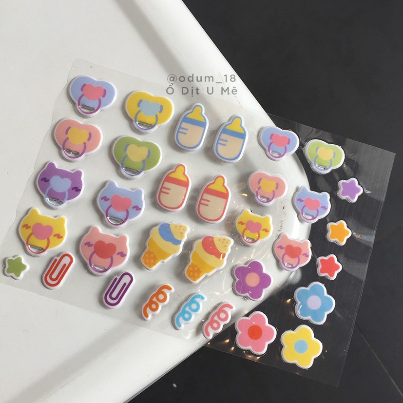 [CÓ SẴN] Sticker dán má doll K-pop - Hình dán dễ thương nhiều loại