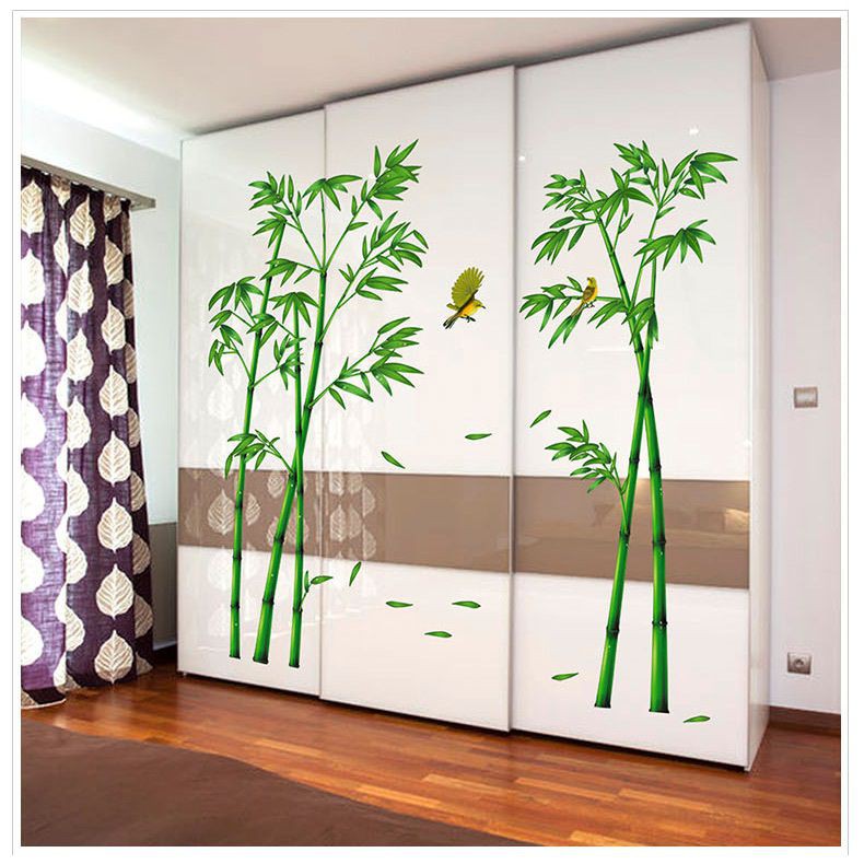 Decal dán tường Cây trúc xanh 3 - DCX047