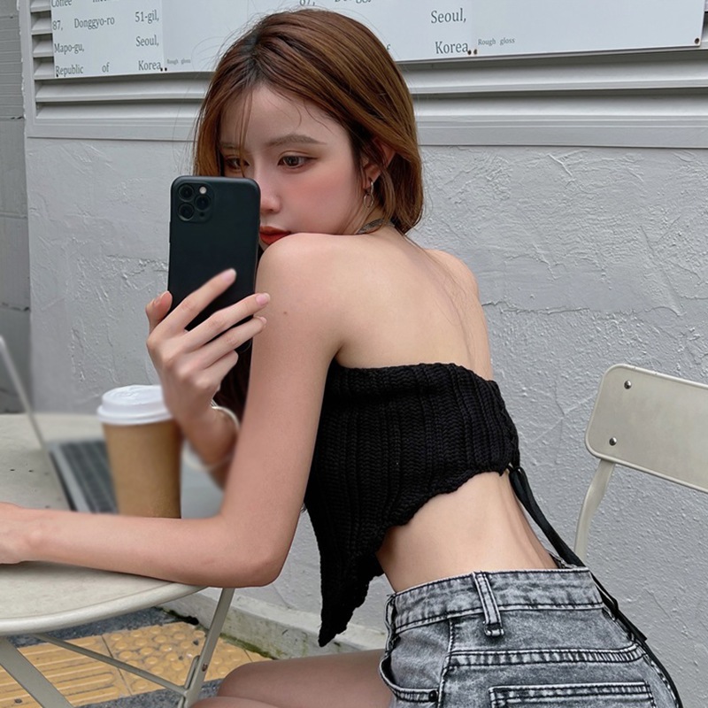 Áo Croptop Sát Nách Thiết Kế Hở Lưng Quyến Rũ | BigBuy360 - bigbuy360.vn