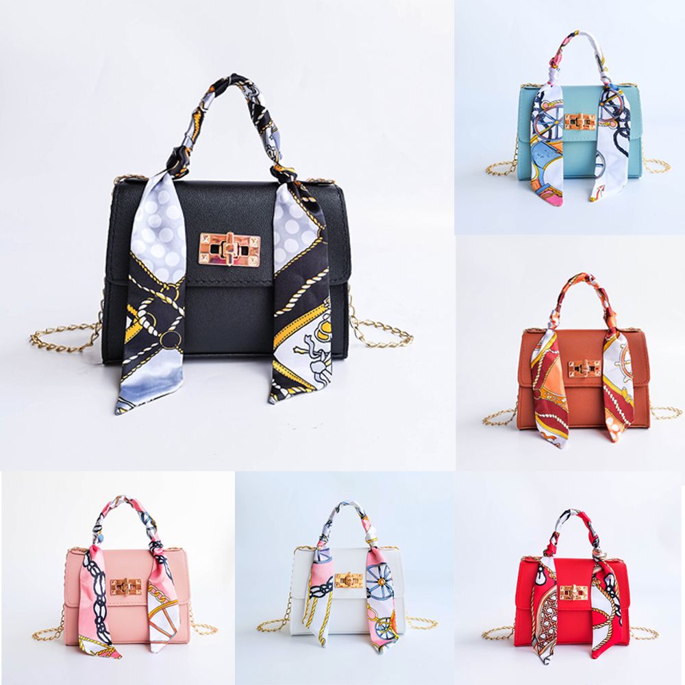 MIHAN1 Oxford Crossbody Bag Lock Chain Mobile Phone Bag Shoulder Bag Nylon Satchel Fashion Handbag Silk Scarves Women's Shoulder Square Bag/Multicolor