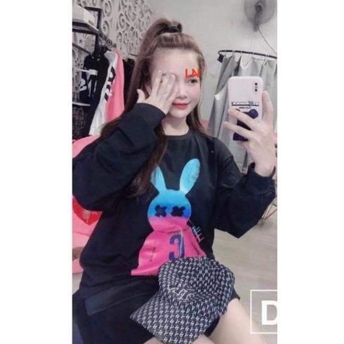 Áo Sw thỏ C tay bồng TH6