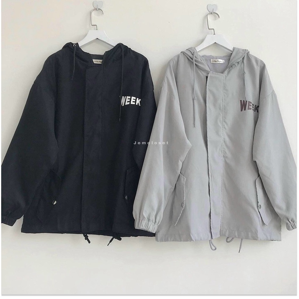áo khoác dù 2 lớp unisex WEEKEN form rộng WK2000