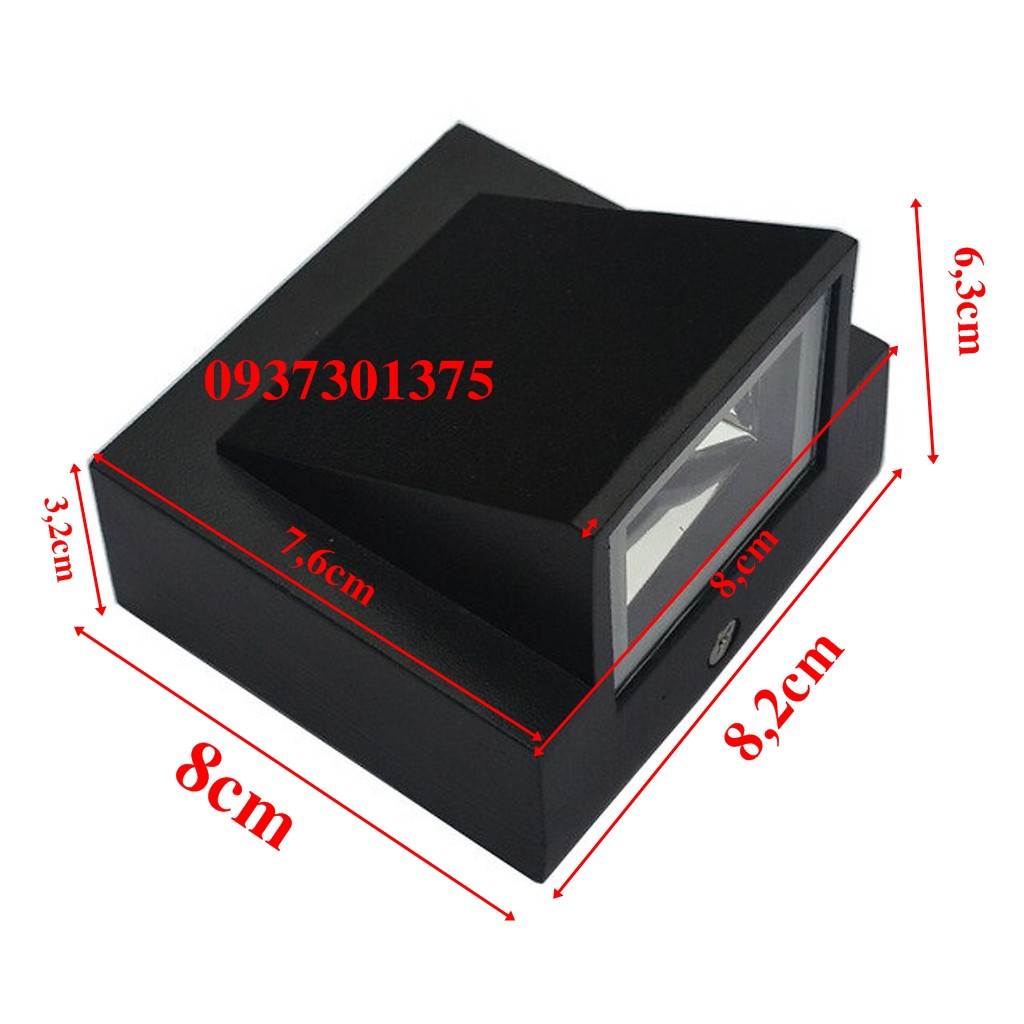 Đèn Hắt Tường Trang Trí Trong Nhà Và Ngoài Trời RA12_Nguôn Nhôm Đúc Chống Nước IP65