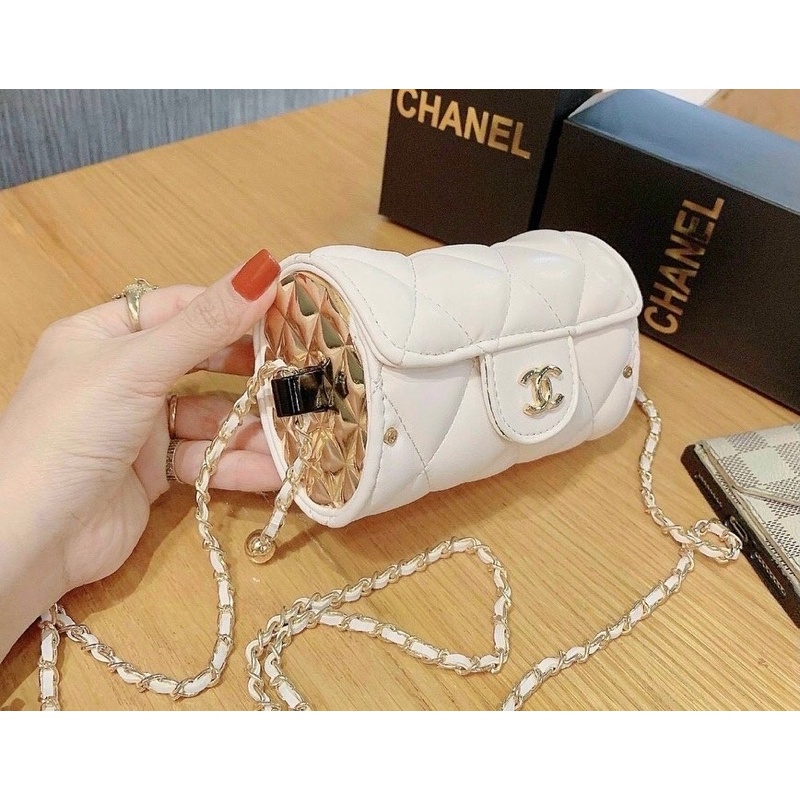 Túi tròn đeo chéo 2 màu siêu sang. Hàng Quảng châu cao cấp