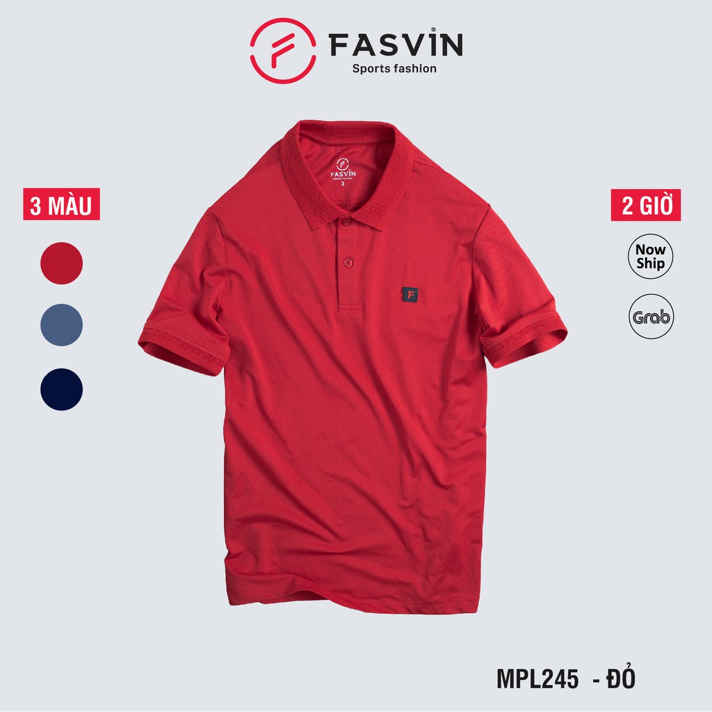 Áo Polo thể thao nam Fasvin PL20245.HN áo polo vải coolmax thoáng mát