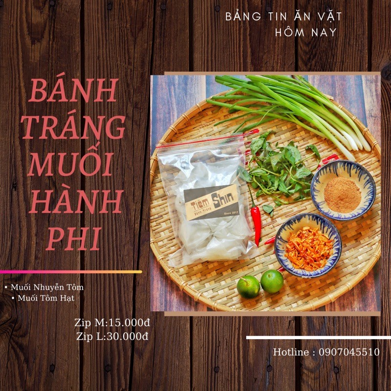 Bánh Tráng Phơi Sương Muối Hành Tỏi Phi Tắc túi Zip M | BigBuy360 - bigbuy360.vn