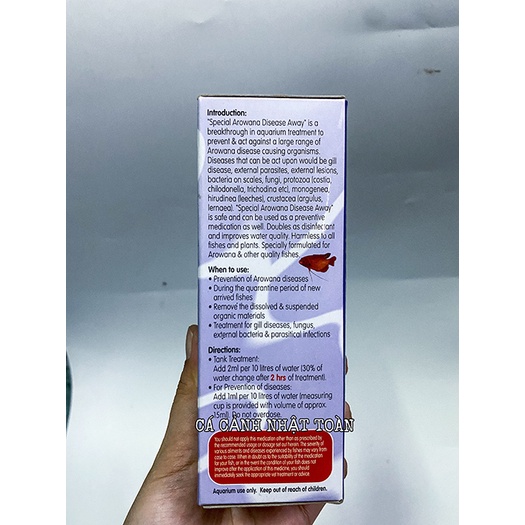 DUNG DỊCH OCEAN FREE DISEASE AWAY CHO CÁ RỒNG SỐ 2 150ML CÁC VẤN ĐỀ CHO CÁ