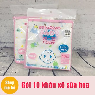 Khăn xô sữa in hoa