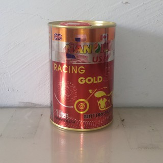 Dầu nhớt động cơ xe số nanoil usa racing gold sn 10w-50 1000ml lon thiếc tổng hợp hoàn toàn
