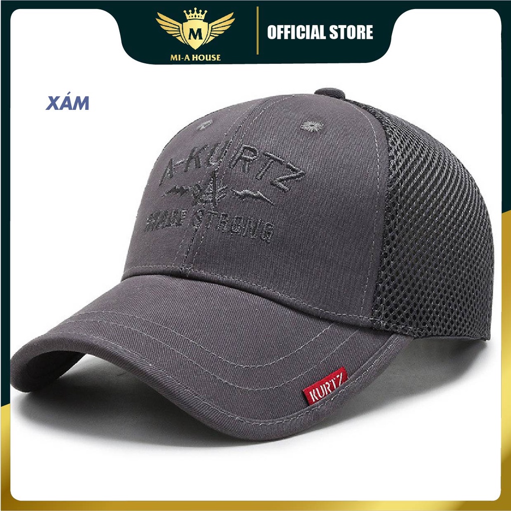 Mũ lưỡi trai Unisex A - KURTZ phối lưới, thoáng mát phù hợp cho nam nữ