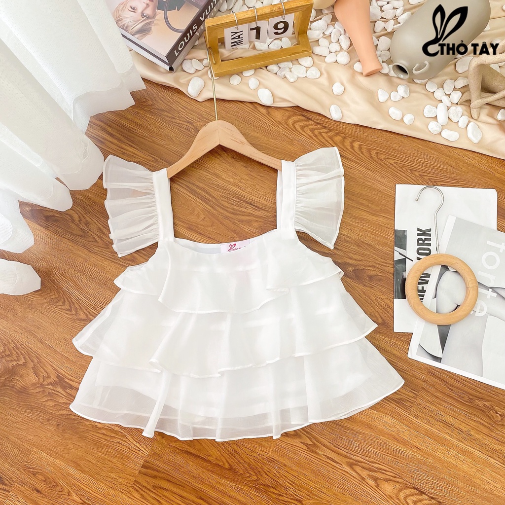 Áo kiểu tầng tay cánh tiên THỎ TÂY A189CX248