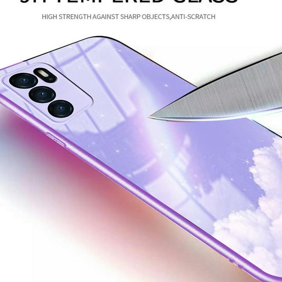 Z➧ Ốp Điện Thoại Mềm Hình Hoa Tử Đinh Hương Cho Oppo Reno 6 4G A5S A16 A15 Reno 5F Reno 5 A54 Oppo A16 Oppo Reno 5F A54 Oppo A16 Oppo A7S A5 A7