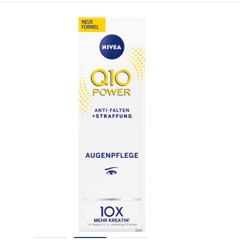 Kem dưỡng mắt giảm nếp nhăn Nivea Q10 Power Anti Falten, hàng xách tay Đức