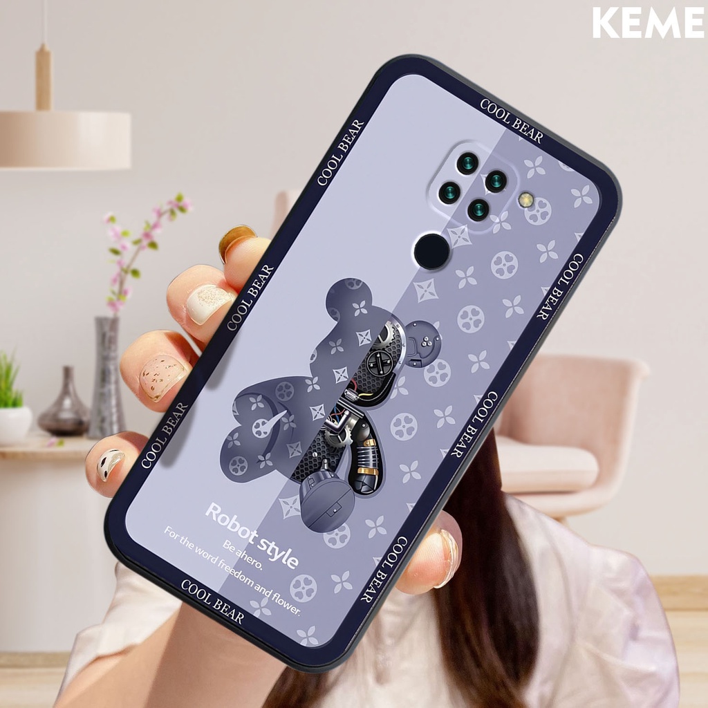 Ốp lưng Xiaomi Redmi Note 9 in hình Kaws và bearbrick