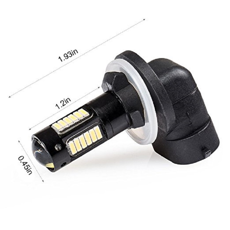 Bộ 2 ĐèN Led ChốNg Sương Mù Ban NgàY H27 881 880 DRL 12V 4014 - MàU Xanh Dương Cho Xe Hơi