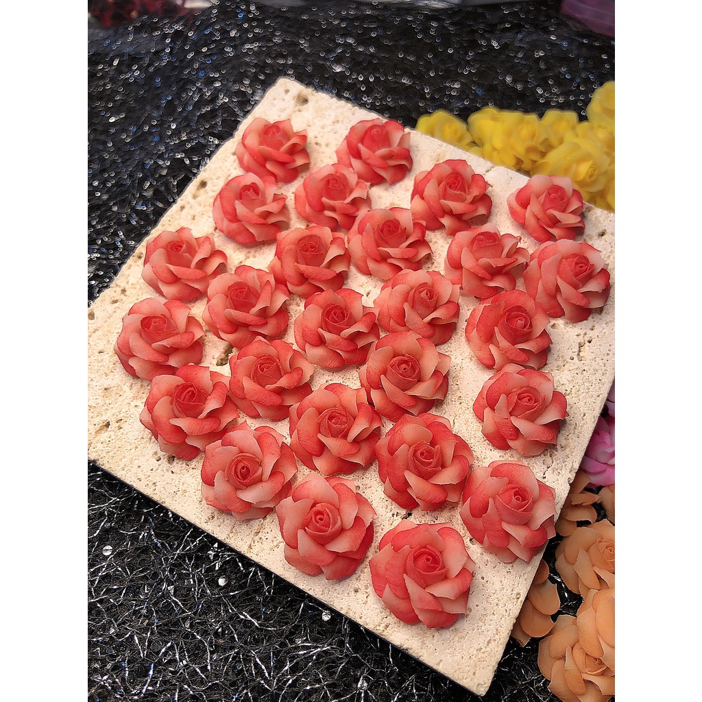 - Hoa Hồng Pháp Size To - 100% Bột Mỹ- Trang Trí Móng