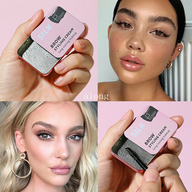 [Hàng mới về] Gel định hình lông mày 3D hiệu ứng lâu trôi tiện dụng kèm cọ | BigBuy360 - bigbuy360.vn