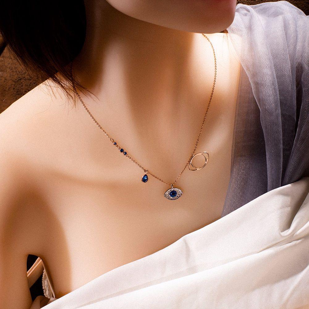 Vòng cổ Mặt Hình Mắt Quỷ Bằng Hợp Kim Phong Cách Hàn Quốc Ngọt Ngào Cho Nữ