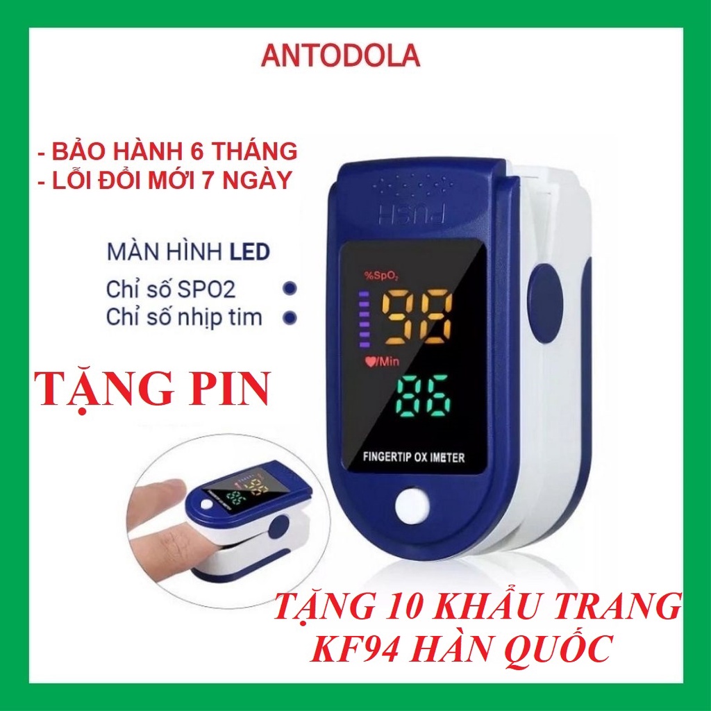 Máy đo nồng độ oxy trong máu SPO2 kẹp ngón cầm tay LK87