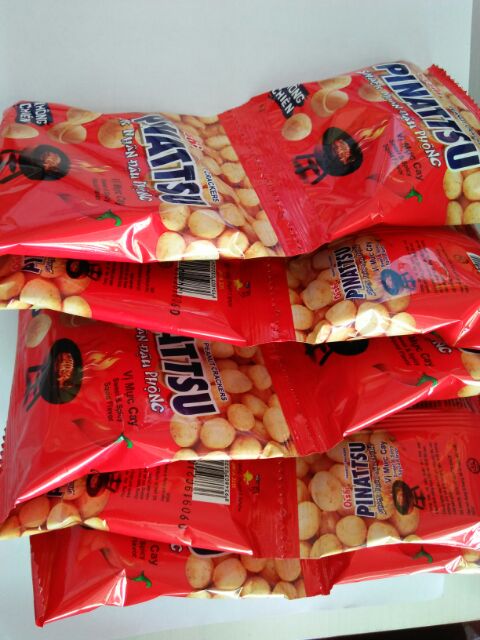 Dây 10 Gói Snack Đậu Phộng Oishi Vị Mực Cay | BigBuy360 - bigbuy360.vn
