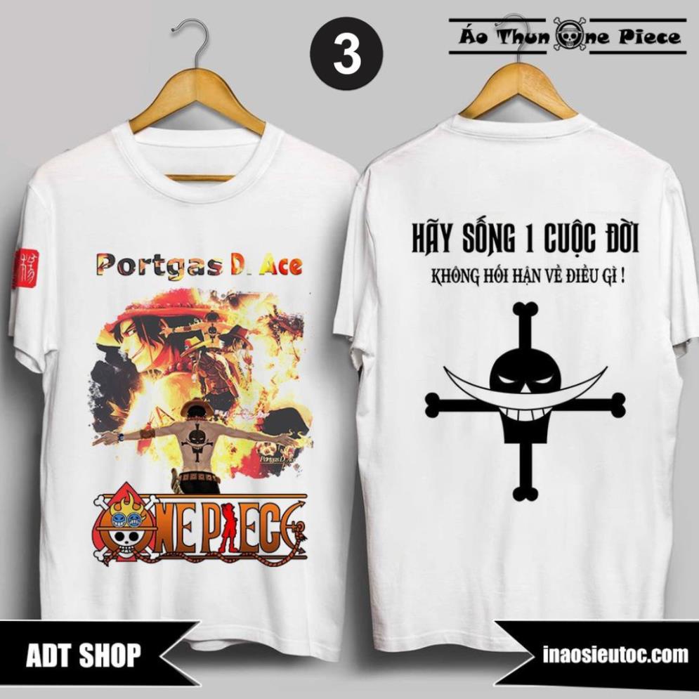 Áo Thun In One Piece Cực Chất, Áo thun Anime Luffy cực ngầu, Chất liệu cotton co dãn thoáng mát