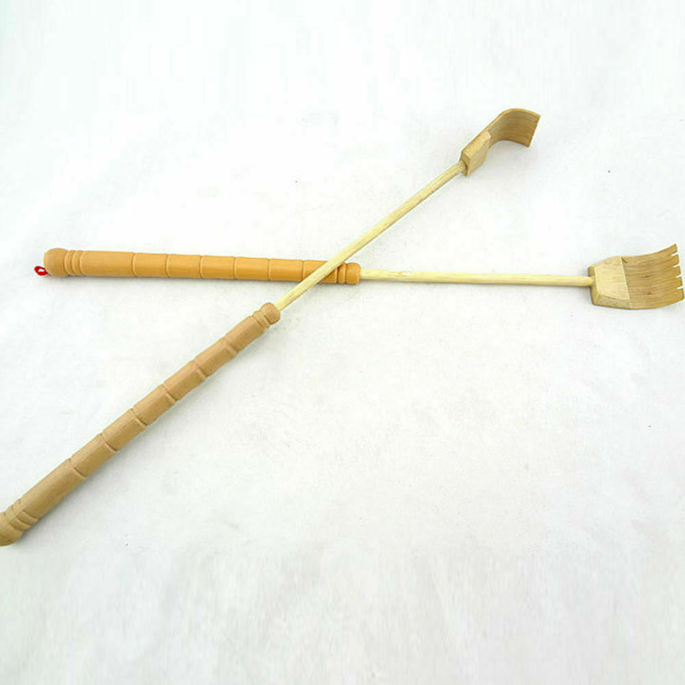 [Hàng mới về] Dụng cụ gãi lưng bằng gỗ có thể thu gọn hỗ trợ mát xa tiện dụng