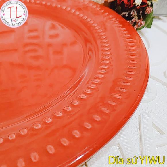 DĨA SỨ YIWU HỌA TIẾT  NỔI