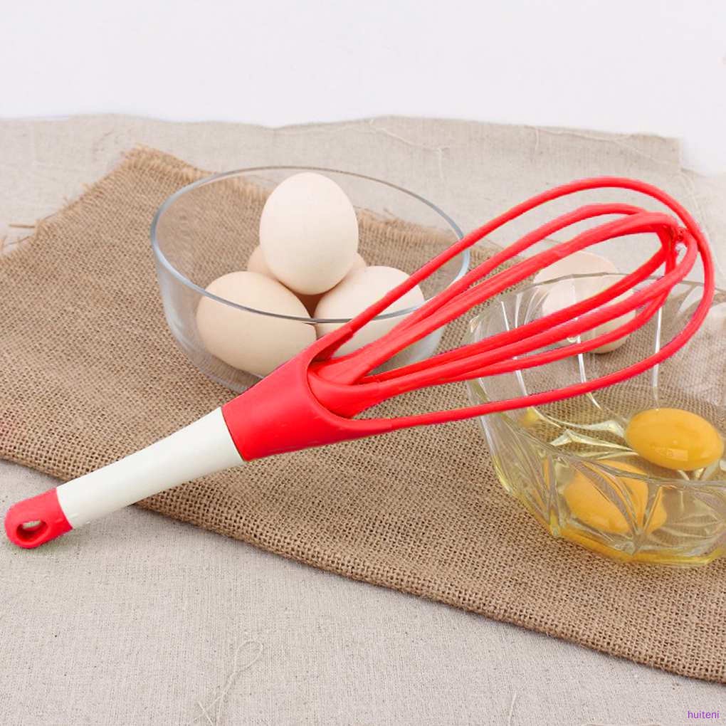 Dụng cụ đánh trứng bằng nhựa kiểu gấp gọn màu sắc ngẫu nhiên tiện dụng