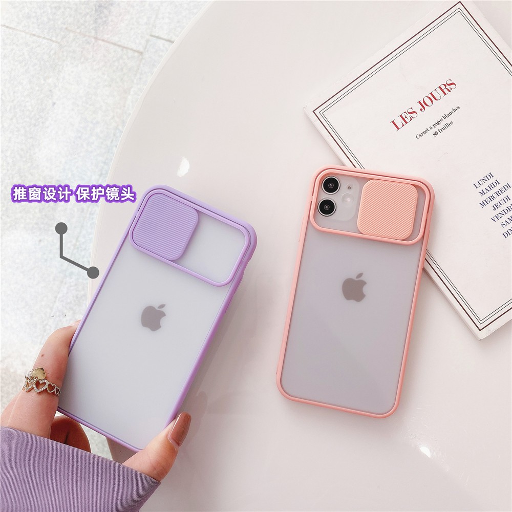 Ốp điện thoại thiết kế thanh trượt bảo vệ camera cho iPhone 12 Pro MAX 12 MINI 6 7 8 Plus X XR XS 11 Pro MAX se2020 | BigBuy360 - bigbuy360.vn