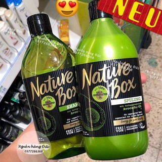 Cặp Gội Xả NATURE BOX TINH CHẤT BƠ ÉP LẠNH 100% của Đức!