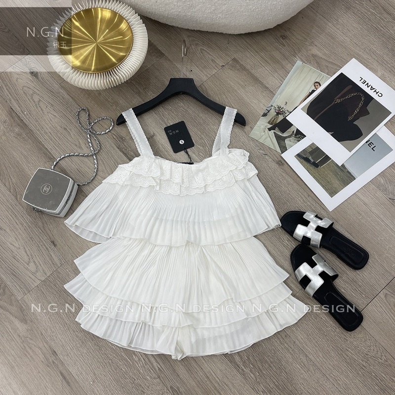 Set 2 dây trắng dập ly siêu hot NGN