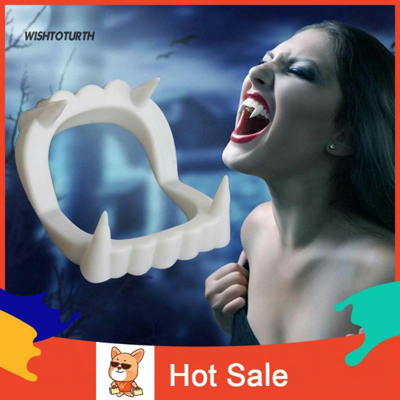 Răng giả ma cà rồng/ phụ kiện trang trí hallowen