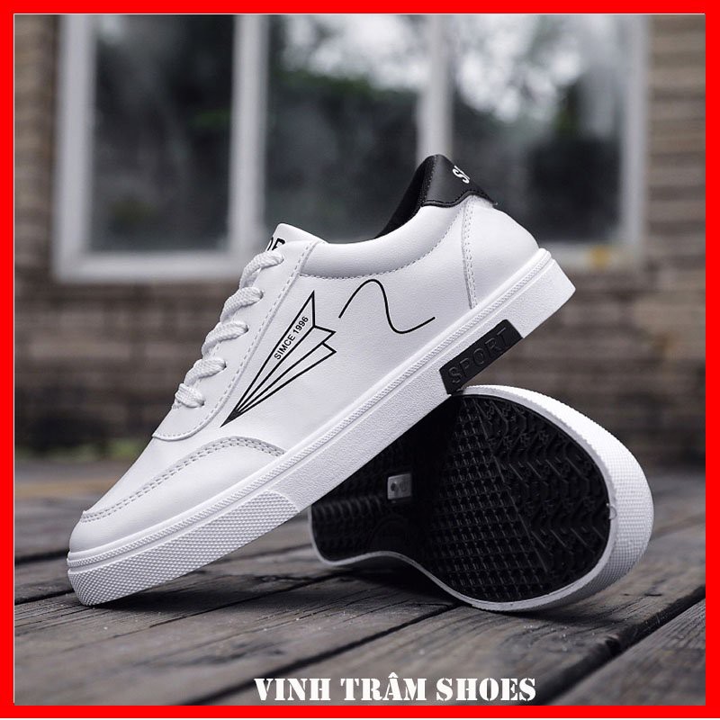 Giày thể thao sneaker nam cổ thấp đế cao 3cm hàng sẵn kho từ 38 - 43