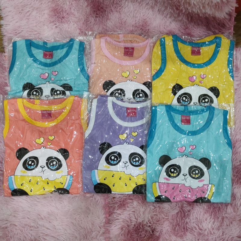 Đồ bộ sát nách hình gấu cute bé gái